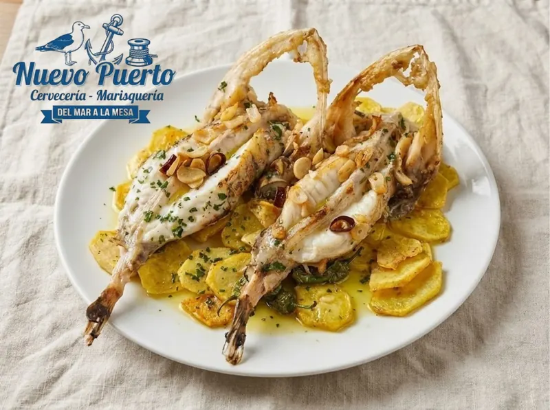 Pescado del día con patatas