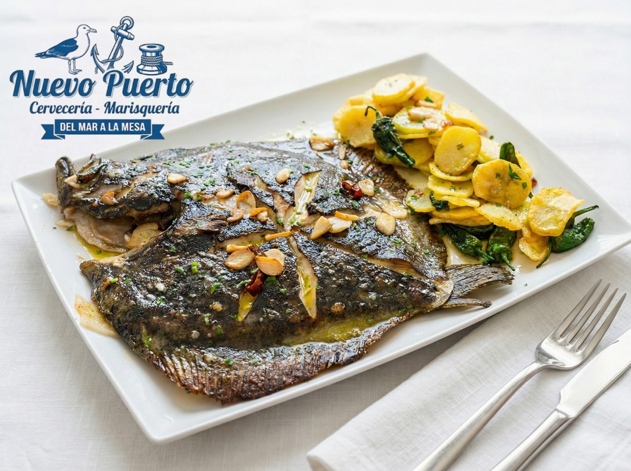 Rodaballo a la plancha